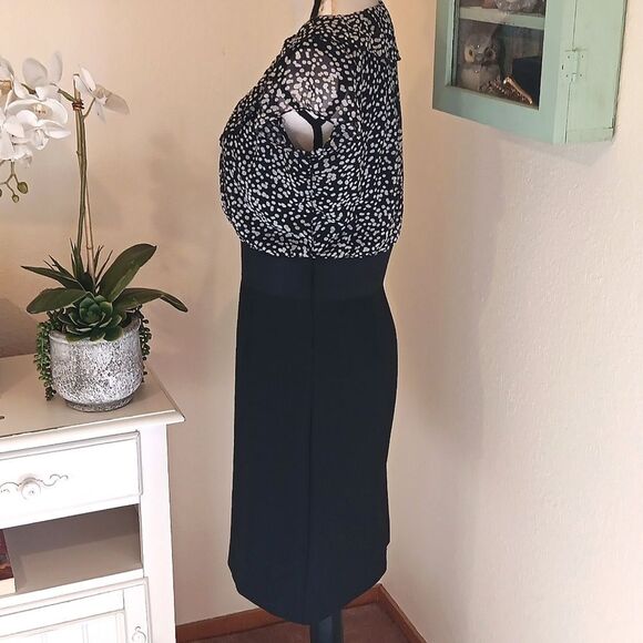 Chic New York & Company Polka Dot Dress. Career. Professional. Classic - Picture 5 of 12